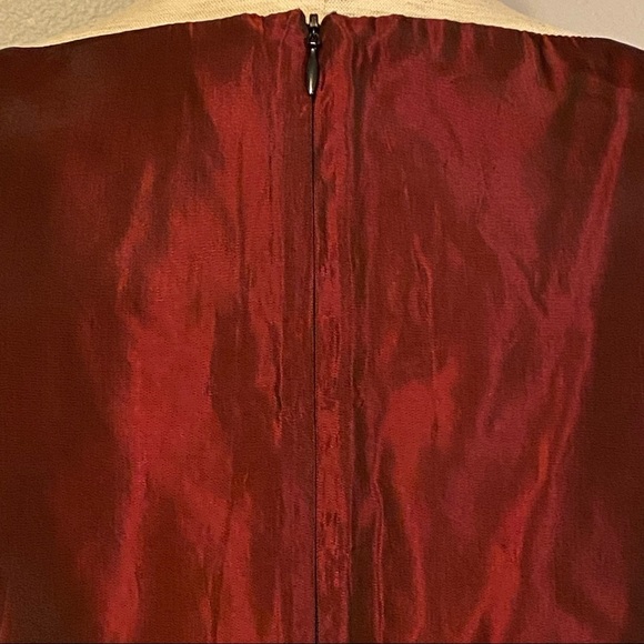 Eagle’s Eye Mainline Collection iridescent burgundy sleeveless dress NWT Size 10 - Picture 4 of 10